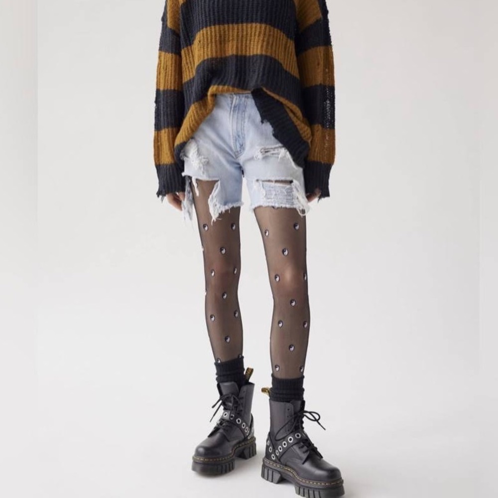 NWT Urban Outfitters Yin Yang Stockings - Picture 1 of 3